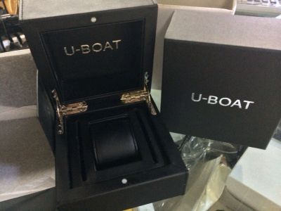 U-Boat Black Leather Box Replica U Boat Watch Box